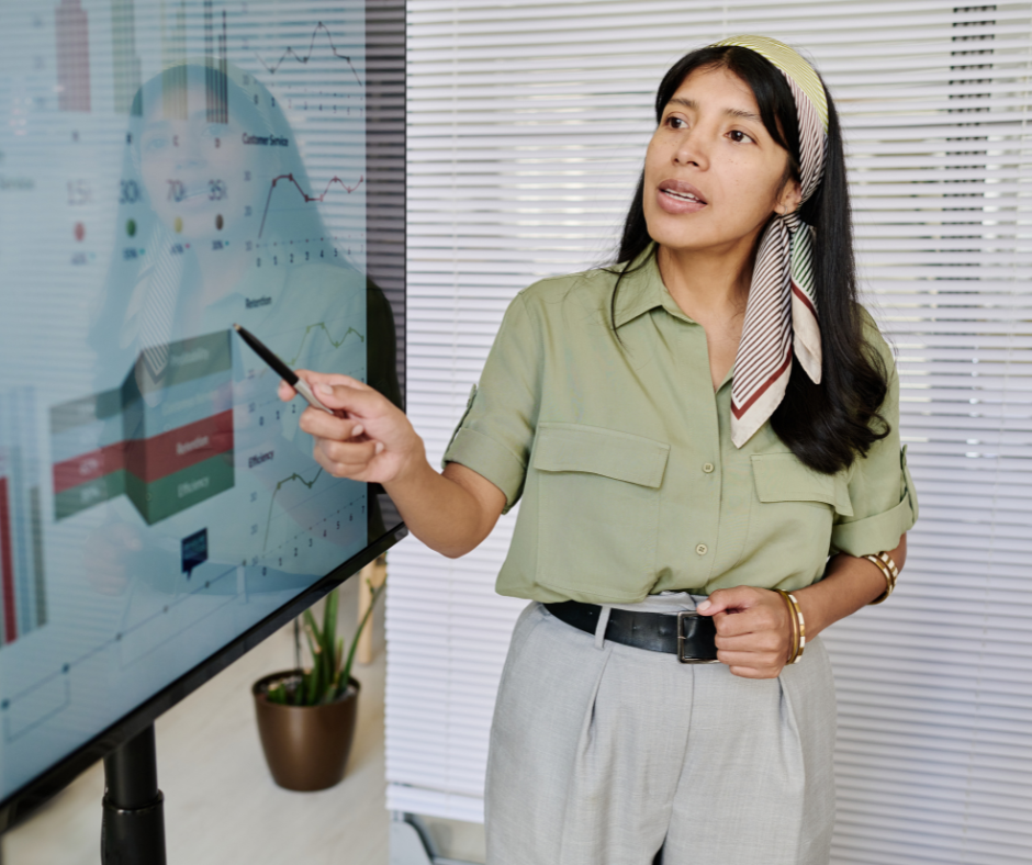 Team members collaborating and interacting in a positive, authentic workplace environment.